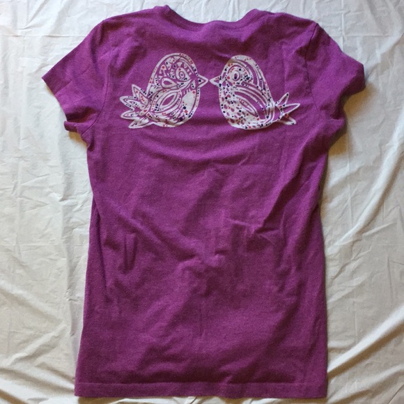 The North Face Tops - The North Face Purple Bird Print T Shirt